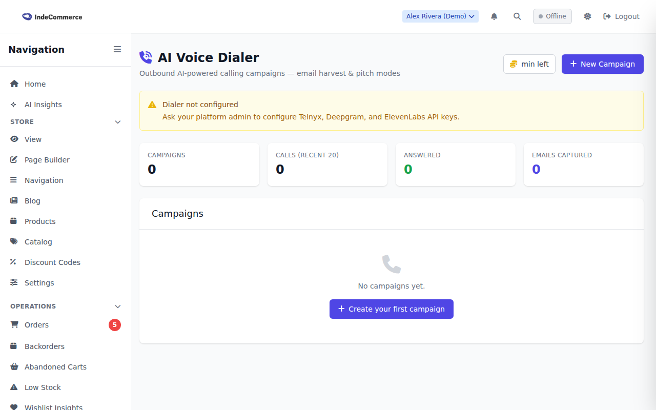 AI Sales Dialer screenshot