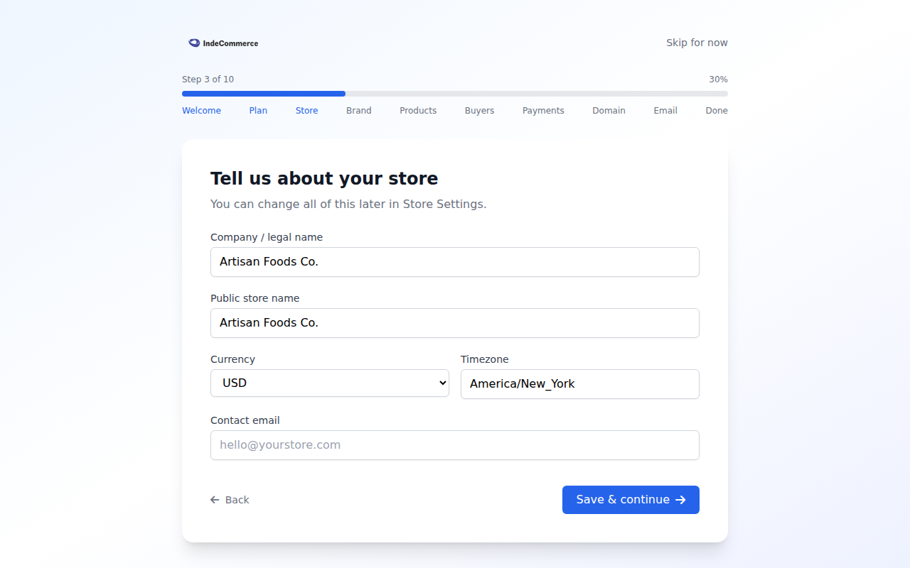 Onboarding Wizard — Welcome screenshot